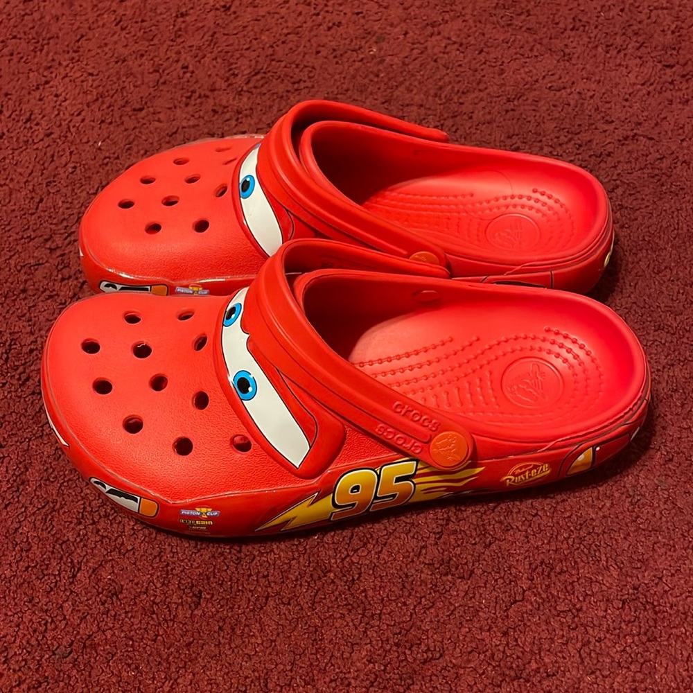Lightening McQueen crocs!